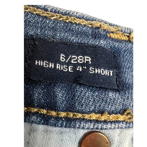 Gap 4" High Rise Shorts 6 / 28 Jeans Basic Casual Denim - Picture 4 of 5